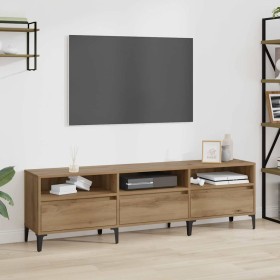 Gabinete de TV con cajón Roble artesanal 150 x 30 x 45 cm en Muebles TV | Comprar online en Foru.es