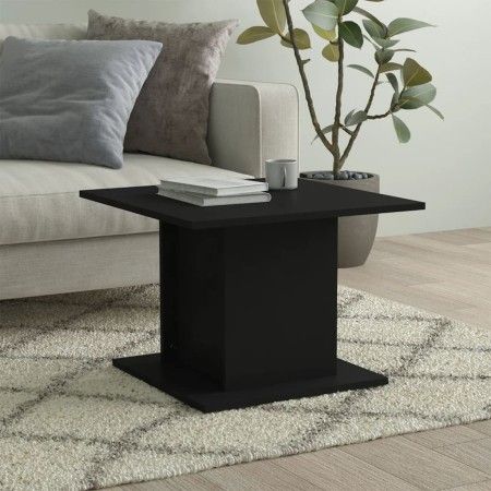 Mesa de centro madera de ingeniería negro 55,5x55,5x40 cm de vidaXL, Mesas de centro - Ref: Foro24-810317, Precio: 37,34 €, D...