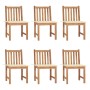 Sillas de jardín 6 unidades con cojines madera maciza de teca de vidaXL, Sillas de jardín - Ref: Foro24-3073117, Precio: 694,...