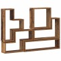 Cubo de Pared Madera vieja 96 x 12 x 64 cm Madera contrachapada en Estanterías | Comprar online en Foru.es