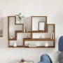 Cubo de Pared Madera vieja 96 x 12 x 64 cm Madera contrachapada en Estanterías | Comprar online en Foru.es