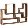 Cubo de Pared Madera vieja 96 x 12 x 64 cm Madera contrachapada en Estanterías | Comprar online en Foru.es