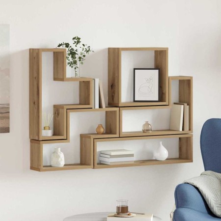 Cubo de Pared con estante Otro Roble artisan 96 x 12 x 64 cm en Estanterías | Comprar online en Foru.es