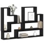 Cubo de Pared Roble negro 96 x 12 x 64 cm Madera contrachapada en Estanterías | Comprar online en Foru.es