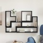 Cubo de Pared Roble negro 96 x 12 x 64 cm Madera contrachapada en Estanterías | Comprar online en Foru.es