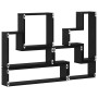 Cubo de Pared Roble negro 96 x 12 x 64 cm Madera contrachapada en Estanterías | Comprar online en Foru.es
