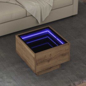 Mesa de Café Roble artisan 40 x 40 x 30 cm Madera contrachapada en Mesas de centro | Comprar online en Foru.es