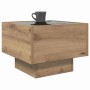 Mesa de Café Roble artisan 40 x 40 x 30 cm Madera contrachapada en Mesas de centro | Comprar online en Foru.es