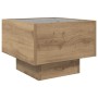 Mesa de Café Roble artisan 40 x 40 x 30 cm Madera contrachapada en Mesas de centro | Comprar online en Foru.es