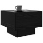 Mesa de Café Roble negro 40 x 40 x 30 cm Madera contrachapada en Mesas de centro | Comprar online en Foru.es