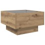 Mesa de Café Roble artisan 50 x 50 x 30 cm Madera contrachapada en Mesas de centro | Comprar online en Foru.es
