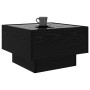 Mesa de Café Roble negro 50 x 50 x 30 cm Madera contrachapada en Mesas de centro | Comprar online en Foru.es