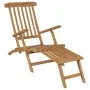 Tumbonas con reposapiés 2 unidades madera maciza de teca de vidaXL, Tumbonas - Ref: Foro24-3073291, Precio: 428,21 €, Descuen...
