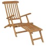 Tumbonas con reposapiés 2 unidades madera maciza de teca de vidaXL, Tumbonas - Ref: Foro24-3073291, Precio: 377,00 €, Descuen...