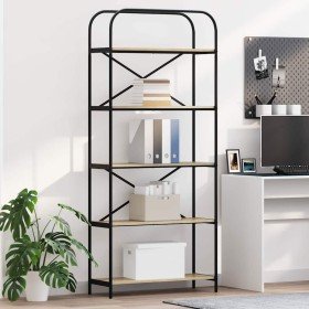 Estante de libros Roble Sonoma 80 x 30 x 183 cm en Librerías y estanterías | Comprar online en Foru.es