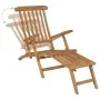 Tumbonas con reposapiés 2 unidades madera maciza de teca de vidaXL, Tumbonas - Ref: Foro24-3073291, Precio: 428,21 €, Descuen...