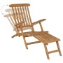 Tumbonas con reposapiés 2 unidades madera maciza de teca de vidaXL, Tumbonas - Ref: Foro24-3073291, Precio: 377,00 €, Descuen...