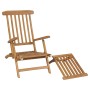Tumbonas con reposapiés 2 unidades madera maciza de teca de vidaXL, Tumbonas - Ref: Foro24-3073291, Precio: 377,00 €, Descuen...