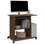 Escritorio de madera contrachapada roble ahumado 80x50x75 cm de vidaXL, Escritorios - Ref: Foro24-815545, Precio: 76,38 €, De...