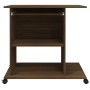 Escritorio de madera contrachapada roble ahumado 80x50x75 cm de vidaXL, Escritorios - Ref: Foro24-815545, Precio: 76,38 €, De...