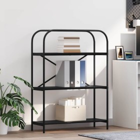 Estante de libros Roble Negro 80 x 30 x 109 cm en Librerías y estanterías | Comprar online en Foru.es