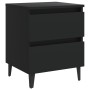 Mesitas de noche 2 uds madera contrachapada negro 40x35x50 cm de vidaXL, Mesitas de noche - Ref: Foro24-805872, Precio: 89,61...