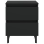 Mesitas de noche 2 uds madera contrachapada negro 40x35x50 cm de vidaXL, Mesitas de noche - Ref: Foro24-805872, Precio: 89,61...