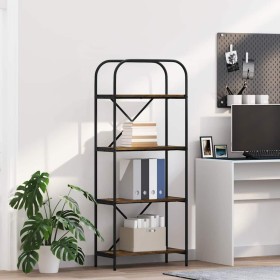 Estante de libros Roble ahumado 60 x 30 x 146 cm en Librerías y estanterías | Comprar online en Foru.es