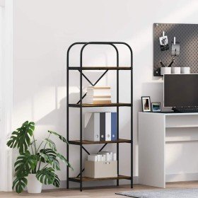 Estante de libros Roble ahumado 60 x 30 x 146 cm en Librerías y estanterías | Comprar online en Foru.es