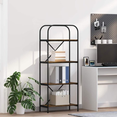 Estante de libros Roble ahumado 60 x 30 x 146 cm en Librerías y estanterías | Comprar online en Foru.es