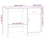Escritorio de madera contrachapada gris Sonoma 100x50x76 cm de vidaXL, Escritorios - Ref: Foro24-815421, Precio: 90,13 €, Des...