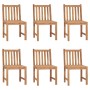 Sillas de jardín 6 unidades con cojines madera maciza de teca de vidaXL, Sillas de jardín - Ref: Foro24-3073124, Precio: 678,...