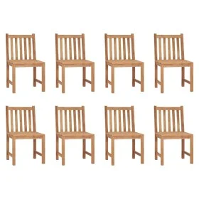 Sillas de jardín 8 unidades madera maciza de teca de vidaXL, Sillas de jardín - Ref: Foro24-3073087, Precio: 830,99 €, Descue...