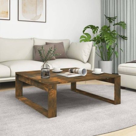 Mesa de centro madera contrachapada roble ahumado 100x100x35 cm de vidaXL, Mesas de centro - Ref: Foro24-815999, Precio: 69,0...
