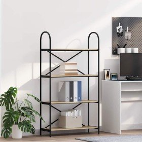 Estante de libros Roble Sonoma 80 x 30 x 146 cm en Librerías y estanterías | Comprar online en Foru.es