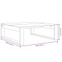 Mesa de centro madera contrachapada roble ahumado 100x100x35 cm de vidaXL, Mesas de centro - Ref: Foro24-815999, Precio: 69,0...