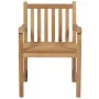 Garden chairs 6 pcs solid teak wood with gray cushions by vidaXL, Garden chairs - Ref: Foro24-3073047, Price: 960,35 €, Disco...
