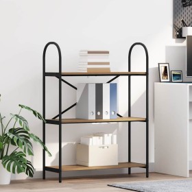 Estante de libros Roble artesanal 80 x 30 x 109 cm en Librerías y estanterías | Comprar online en Foru.es