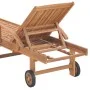 Sonnenliegen 2 Einheiten aus massivem Teakholz von vidaXL, Liegen - Ref: Foro24-3073169, Preis: 548,81 €, Rabatt: %