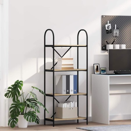 Estante de libros Roble Sonoma 60 x 30 x 146 cm en Librerías y estanterías | Comprar online en Foru.es