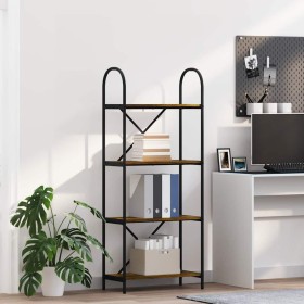 Estante de libros Roble ahumado 60 x 30 x 146 cm en Librerías y estanterías | Comprar online en Foru.es