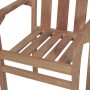 Sillas de jardín apilables 4 uds madera maciza teca con cojines de vidaXL, Sillas de jardín - Ref: Foro24-3073382, Precio: 51...
