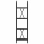 Estante de libros Roble Negro 40 x 30 x 146 cm en Librerías y estanterías | Comprar online en Foru.es