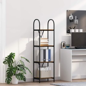 Estante de libros Roble ahumado 40 x 30 x 146 cm en Librerías y estanterías | Comprar online en Foru.es