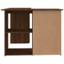 Escritorio de esquina contrachapada roble marrón 145x100x76 cm de vidaXL, Escritorios - Ref: Foro24-815443, Precio: 144,47 €,...