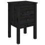 Mesita de noche madera maciza de pino negro 40x35x61,5 cm de vidaXL, Mesitas de noche - Ref: Foro24-813697, Precio: 42,37 €, ...