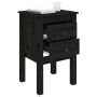 Mesita de noche madera maciza de pino negro 40x35x61,5 cm de vidaXL, Mesitas de noche - Ref: Foro24-813697, Precio: 42,37 €, ...