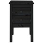 Mesita de noche madera maciza de pino negro 40x35x61,5 cm de vidaXL, Mesitas de noche - Ref: Foro24-813697, Precio: 42,37 €, ...