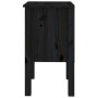 Mesita de noche madera maciza de pino negro 40x35x61,5 cm de vidaXL, Mesitas de noche - Ref: Foro24-813697, Precio: 42,37 €, ...