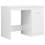 Escritorio de madera de ingeniería blanco brillo 140x50x76 cm de vidaXL, Escritorios - Ref: Foro24-3054786, Precio: 187,82 €,...